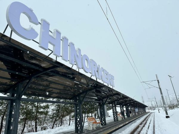 СДАНА В ЭКСПЛУАТАЦИЮ ЖЕЛЕЗНОДОРОЖНАЯ СТАНЦИЯ" ЧИНОРКЕНТ"